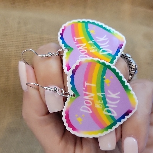 DON'T BE A DICK EARRINGS - Picture 4 of 6